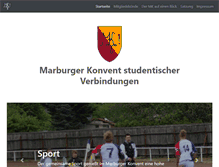 Tablet Screenshot of marburger-konvent.de